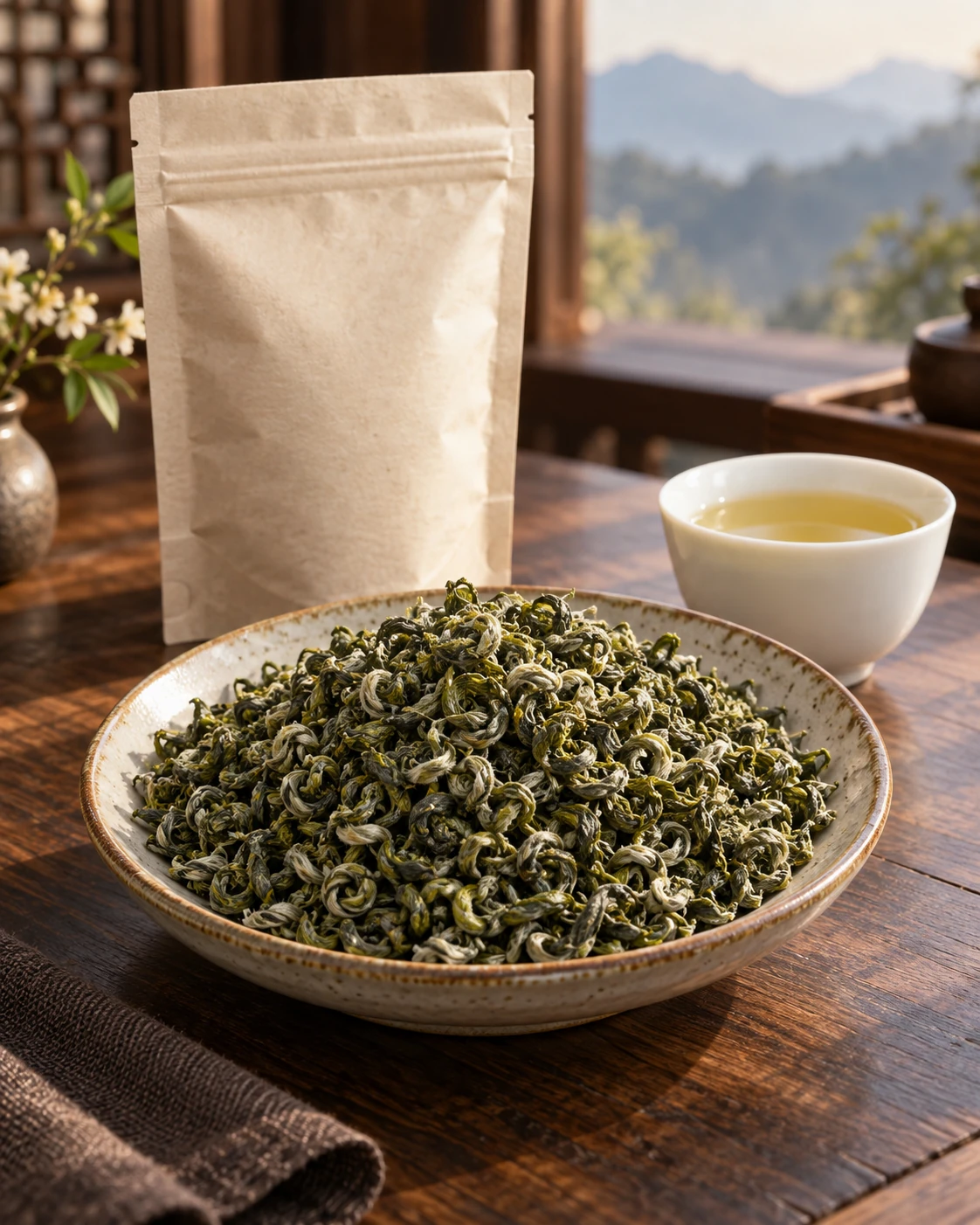 Biluochun Green Tea · Dry leaf detail 2