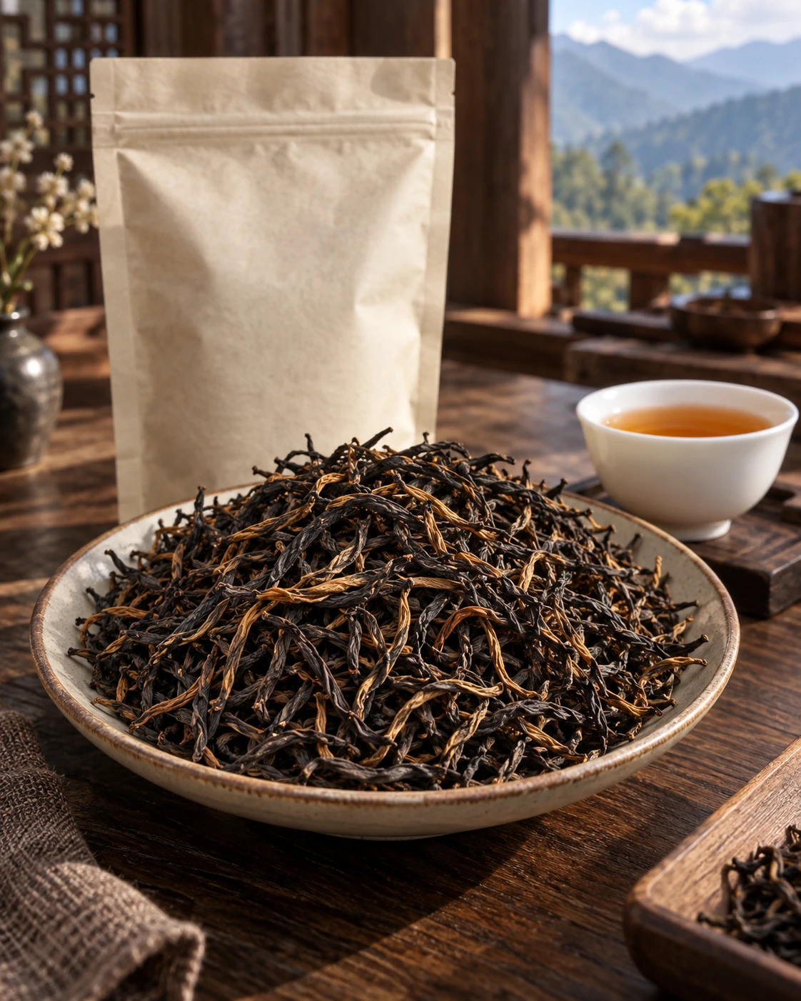 Wild Black Tea · Dry leaf detail 2